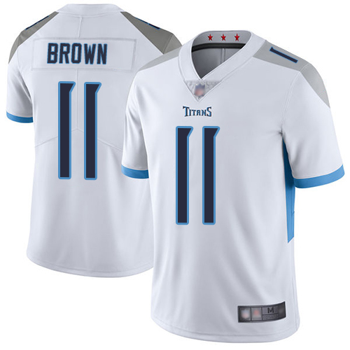 Tennessee Titans Limited White Men A.J. Brown Road Jersey NFL Football #11 Vapor Untouchable